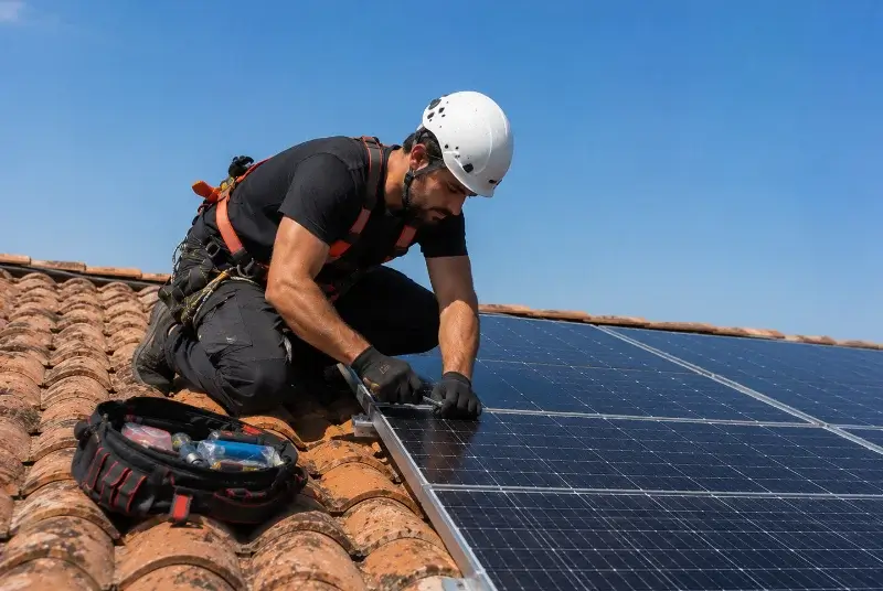 Maintenance et monitoring de panneaux solaires à Puydaniel